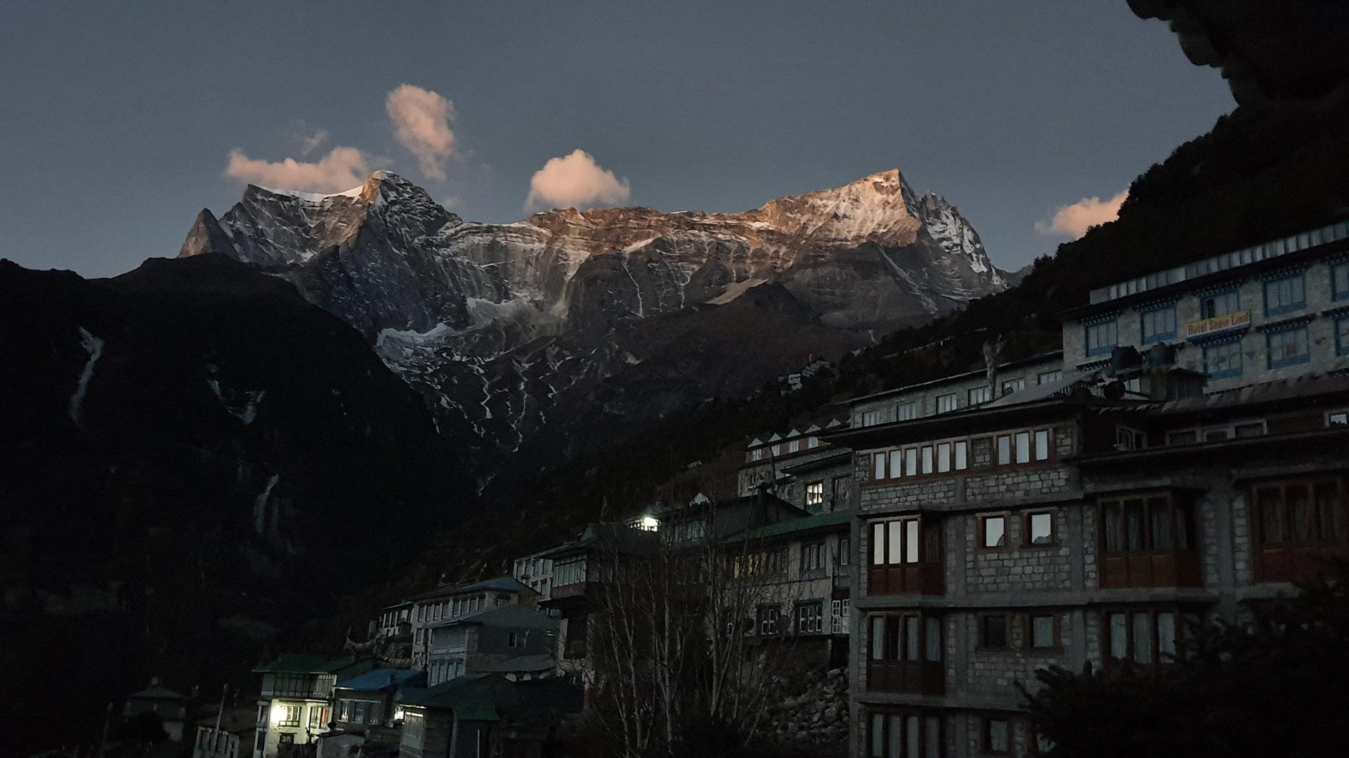 Evening view from Namche